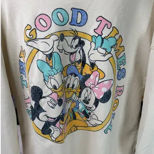 Disney Parks Mickey & Friends Crewneck Sweatshirt XL Good Times Roll Retro Style thumbnail 7