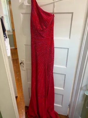 Sherri Hill Prom Dress Red thumbnail 3