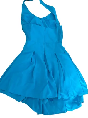 amanda uprichard Safari Blue Payton Skort Romper medium thumbnail 2