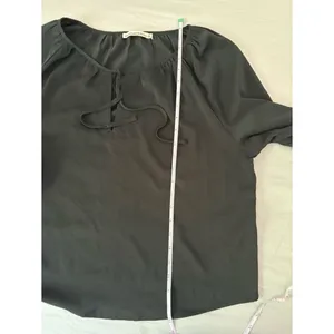 Abercrombie & Fitch Black Sheer Blouse Long Sleeve Size S thumbnail 4