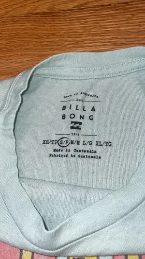 NWT billabong blue oversized graphic tee thumbnail 3