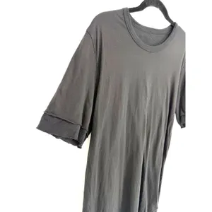 Lost & Found Ria Dunn T-Shirt Dress M Black Asymmetrical Raw Edge Made In Italy thumbnail 9
