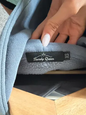 Amazon Trendy Queen oversized hoodie in slate blue thumbnail 3