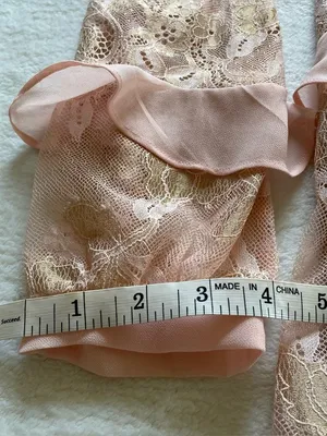For Love & Lemons Bumble Pink Ruffle Lace Mini Dress size S thumbnail 8