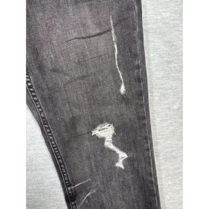 Free People Womens Jeans Sz 31 Gray Distressed Cropped Skinny Leg‎ thumbnail 4
