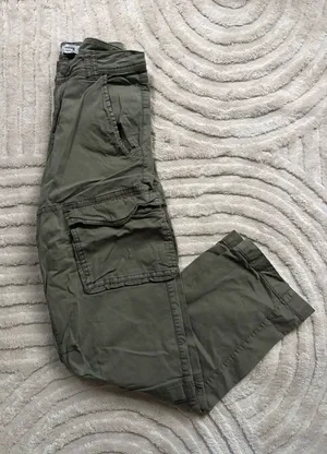 Army Green Garage Cargo Pants thumbnail 1