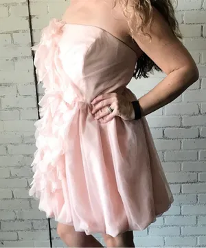 White by Vera Wang Tulle Puff Pink Dress Size 0 thumbnail 3