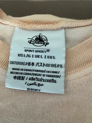 Walt Disney World Pink Velour Spirit Jersey Floral Embroidery Large *Spot thumbnail 10