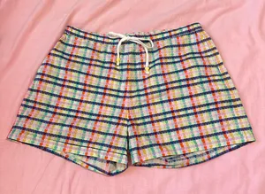 Roller Rabbit Kerri Rosenthal Plaid Rainbow Heart Shorts thumbnail 1