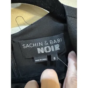 New SACHIN & BABI NOIR Northbook‎ Dress Embellished Jeweled Beaded Onyx Size 6 thumbnail 5