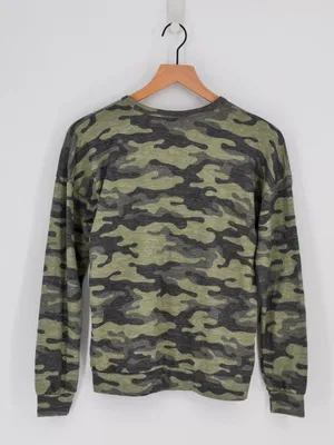 PJ Salvage Camo Rainbow Stripe Lounge Set Sweatshirt & Joggers XS thumbnail 3
