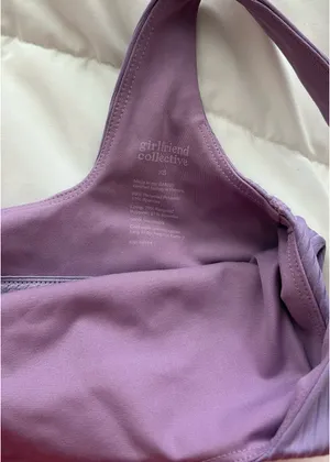 Girlfriend Collective Purple Sports Bra thumbnail 3
