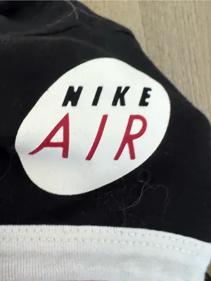 Nike Black Crop Tee with White Ringer and Checker Swoosh thumbnail 8