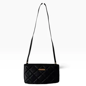 Michael Kors Black Quilted Leather Purse Small Clutch Credit Card Pockets thumbnail 2