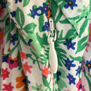 J.CREW Factory Midi Dress Women’s 8 Floral Sleeveless Ruffle Curved‎ Hem Viscose thumbnail 12