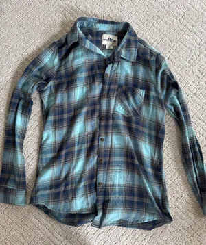 Northeast Outfitters Plaid Flannel Blue Size M thumbnail 1