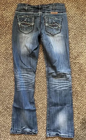 Low rise Bootcut Jeans thumbnail 1