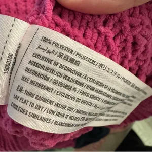 Hot Pink Abercrombie and Fitch Chenille Mock Neck Sweater‎ Medium thumbnail 7