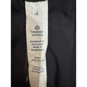 Lululemon‎ Make It Rain Running Jacket Black Hooded Zip Windbreaker Size 4 thumbnail 3