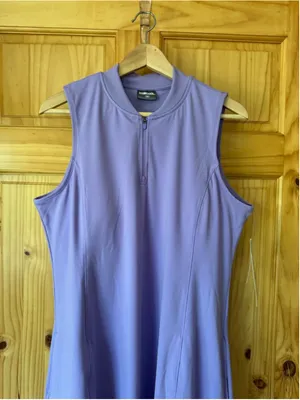 32 Degrees COOL Lavender Sleeveless Active Mini Dress with pockets size XL thumbnail 3