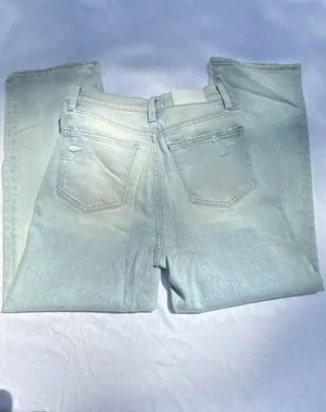 Pistola Forever Jeans Light Wash Distressed Straight Leg Denim thumbnail 7