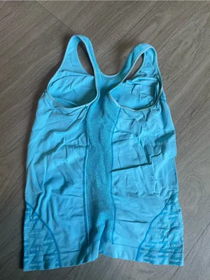 Zella Aqua Blue Racerback Tank Top thumbnail 2