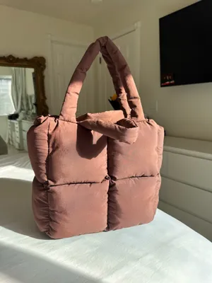 MyMumMadeIt Puffer Brown Chocolate Bag thumbnail 2