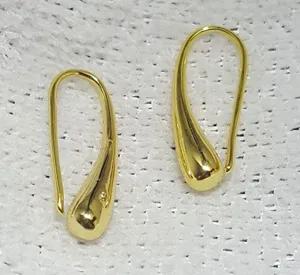 18k Gold Plated Teardrop Earrings -ERG thumbnail 1