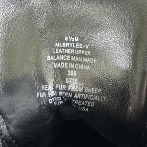 Marc Fisher LTD Brylee Black Leather Suede‎ Shearling Hiking Boots 6.5M thumbnail 7