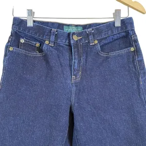 Lauren Ralph Lauren Women’s Dark Blue Wash Straight Leg Jeans thumbnail 2