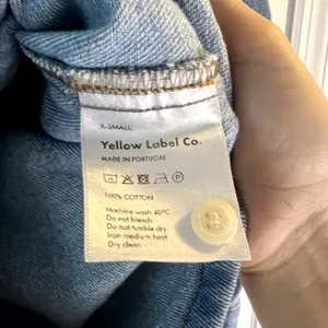 Yellow the label Yelabel Denim button down shirt blue size XS New thumbnail 7