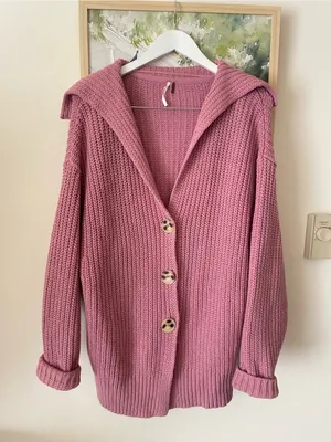 Free People Swim Too Deep Cardigan in Smoked Pink Size XS thumbnail 4