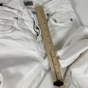 Citizens Of Humanity Elsa Jeans Womens 24 White Mid Rise Slim‎ Crop Ankle Denim thumbnail 8