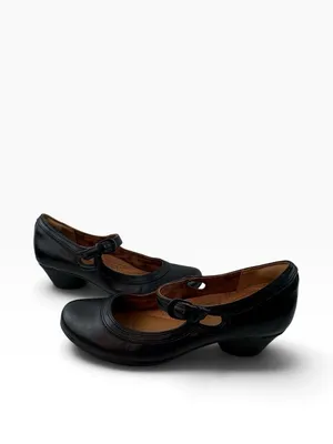 -Cobb Hill Laurel Mary Jane Womens Heels 9 Black Leather Comfort Soft Shoe thumbnail 7
