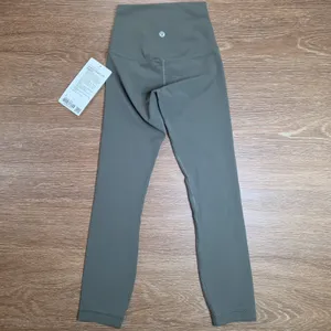 lululemon Align High-Rise Crop 23 Leggings Women 0 Army Green NWT Nulu Yoga thumbnail 2