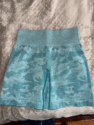 NVGTN Camo Shorts Teal thumbnail 1