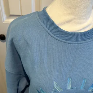 Bailey Rose Medium Embroidered‎ “Malibu Athletics” Blue Crewneck Pullover thumbnail 6