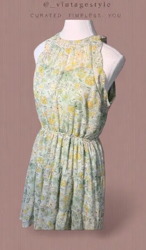 Los Angeles Monteau Dress Floral Large thumbnail 1