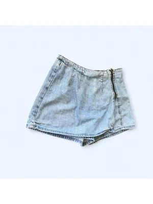 Vintage Y2K Billy Blues denim skort low rise mini USA made size 5 💙 thumbnail 2
