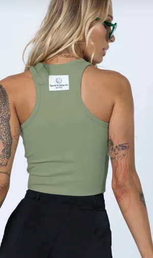 Princess Polly Green Tank Top thumbnail 3
