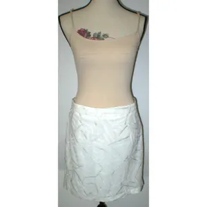 New NWT Womens Piperlime Collection White Silver Sequins Skirt S Small Party thumbnail 2