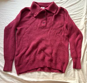 Aerie Oversized Collared Sweater thumbnail 1