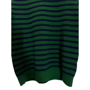 Maeve By Anthropologie Harmon Sweater Tee Green-Blue Stripes Short Sleeve Sz XS thumbnail 10