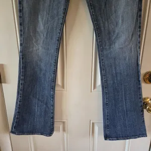 7 For All Mankind Rocker Jeans Womens 31 (34x33.5) Made USA Denim Y2K Low Rise thumbnail 8