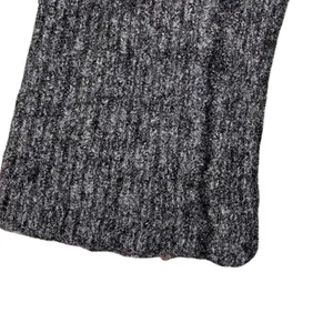 Muji Wool‎ Yak Blend Open Cardigan M/L Gray Black Minimalist Luxury thumbnail 2