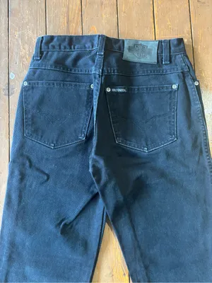Vintage Harley Davidson Jeans Regular Bootcut Black Denim thumbnail 7