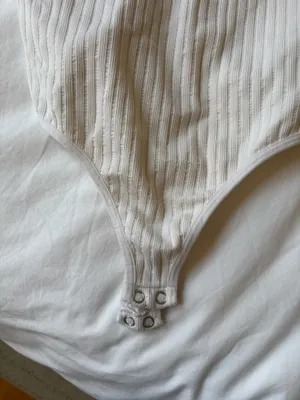 Madewell plain white tee body suit thumbnail 4