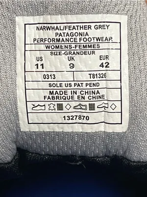 Patagonia Drifter A/C GTX Women's Waterproof Hiking Shoes Gray/Blue Size 11 thumbnail 4
