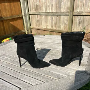 Marc Fisher Women's Rayya Slouch Mid Calf Booties in black size‎ 9.5 thumbnail 9