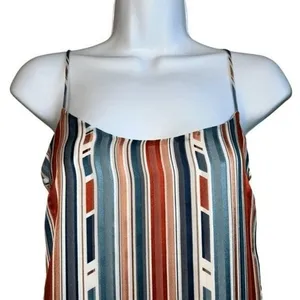 ASTR THE LABEL Multi Color Shift Dress Slits Tie Back EUC ‎ Size XS thumbnail 3